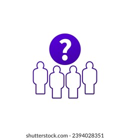 Icon für Information oder Anweisungen mit Leuten