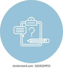 Briefing Line vetor Icon Design