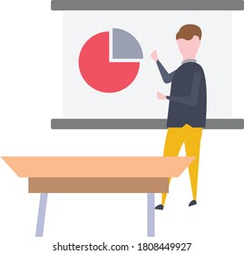 icono de color plano vector de sesión informativa 
