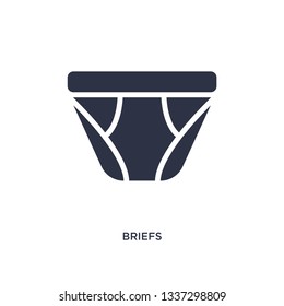 briefs isolated icon. Simple element illustration from clothes concept. briefs editable logo symbol design on white background. Can be use for web and mobile.