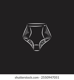 Briefs Panty flat vector design