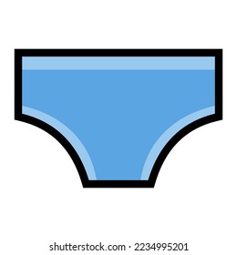 Briefs Underwear icon isolated vector illustration on white background