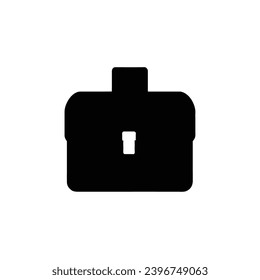 Brifcase filled icon. Simple vector sign