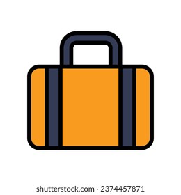 Brifcase icon isolate white background vector stock illustration