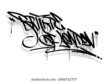 BRIGDE OF LONDON graffiti tag style design