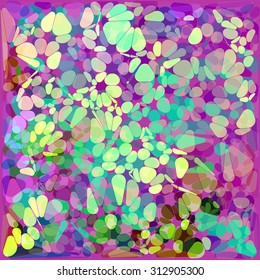 Brigh background  with ovals - vector illustration