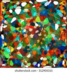 Brigh background  with ovals - vector illustration
