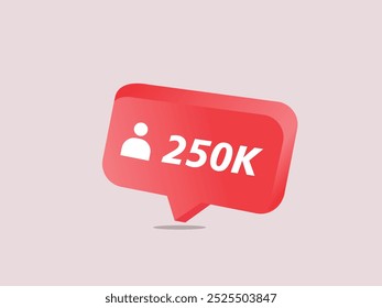 Bright 3d social media icons. hearts, followers, comments and likes notification alerts