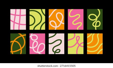 Bright abstract backdrop with smooth lines and organic curves. Modern visual for posters, social media and print design.