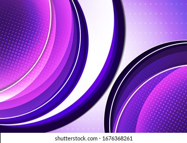 Heller abstrakter Hintergrund mit Bögen und transparenten Halbkreisen, Halftone. Moderne Vorlage für Ihr Design. Vektorillustration