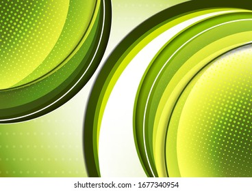 Heller abstrakter Hintergrund mit Bögen und transparenten Halbkreisen, Halftone. Moderne Vorlage für Ihr Design. Vektorillustration
