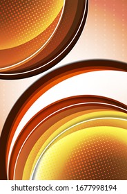 Heller abstrakter Hintergrund mit Bögen und transparenten Halbkreisen, Halftone. Moderne Vorlage für Ihr Design. Vektorillustration