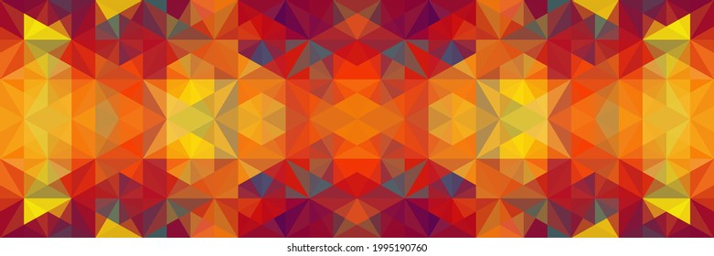 A bright abstract background to attract attention. Design flyers, websites, invitations to parties and birthdays. Energetic movement of geometric shapes. Vector illustration.