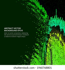 Fondo abstracto brillante con bellos salpicaduras de arco iris. Textura geométrica vectorial. Espacio para texto. Ilustración vectorial de material.
