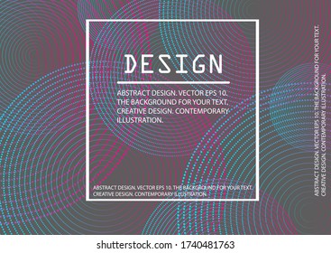 Bright, abstract background. Blue, pink and yellow tints with a white border.
Background for posters and banners. Stock vector.
