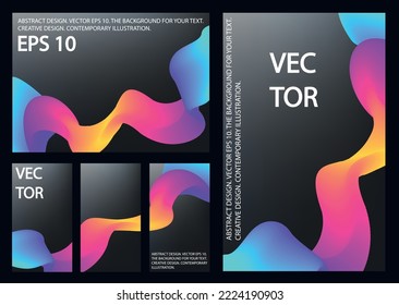 Fondo claro y abstracto. Brillo azul, rosa y amarillo con fondo negro. 
Antecedentes para el diseño de afiches y pancartas. Vector de material.
