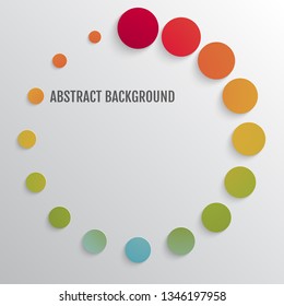 Bright abstract background with circles. Abstract minimal geometric round circle shapes design. Background for business, annual report, book cover, brochure, flyer, poster, ui