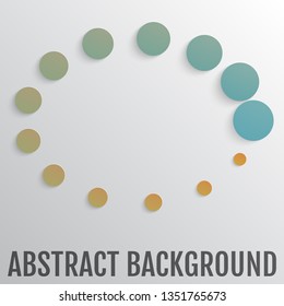 Bright abstract background with circles. Abstract minimal geometric round circle shapes design. Background for business, annual report, book cover, brochure, flyer, poster, ui