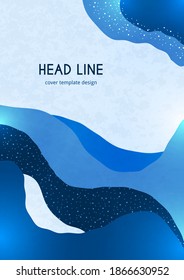 Bright abstract background, color wave shapes. Creative template for cover design, flyer, banner, business card. Vector illustration.