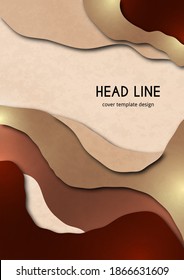 Bright abstract background, color wave shapes. Creative template for cover design, flyer, banner, business card. Vector illustration.