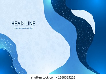 Bright abstract background, color wave shapes. Creative template for cover design, flyer, banner, business card. Vector illustration.