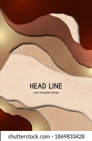 Bright abstract background, color wave shapes. Creative template for cover design, flyer, banner, business card. Vector illustration.