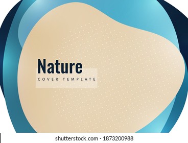 Bright abstract background, color wave shapes. Creative template for cover design, flyer, banner, business card. Vector illustration.