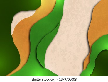 Bright abstract background, color wave shapes. Creative template for cover design, flyer, banner, business card. Vector illustration.