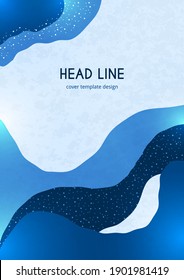 Bright abstract background, color wave shapes. Creative template for cover design, flyer, banner, business card. Vector illustration.