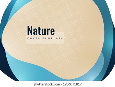 Bright abstract background, color wave shapes. Creative template for cover design, flyer, banner, business card. Vector illustration.