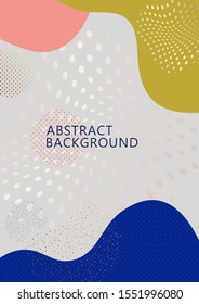 Bright abstract background, colored waves, flowing liquid form, liquid splash. Modern dynamic graphic design for business cards, invitations, gift cards, flyers, brochures. Vector illustration