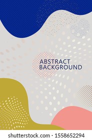 Bright abstract background, colored waves, flowing liquid form, liquid splash. Modern dynamic graphic design for business cards, invitations, gift cards, flyers, brochures. Vector illustration