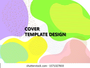 Bright abstract background, colored waves, flowing liquid form, liquid splash. Modern dynamic graphic design for business cards, invitations, gift cards, flyers, brochures. Vector illustration