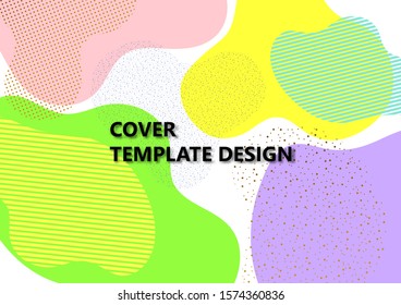 Bright abstract background, colored waves, flowing liquid form, liquid splash. Modern dynamic graphic design for business cards, invitations, gift cards, flyers, brochures. Vector illustration