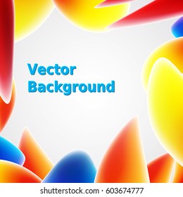 Bright abstract background with colorful shapes. Vector illustration for your presentations.