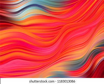 Bright Abstract Background With Colorful Swirl Flow. Vector Illustration EPS10