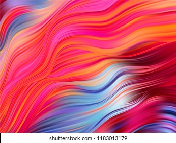 Bright abstract background with colorful swirl flow. Vector illustration EPS10