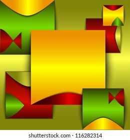 Bright abstract background, composition with fish silhouettes
