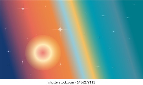 Bright abstract background. Cosmic space with shining stars