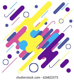 Bright abstract background. Creative geometric elements.
