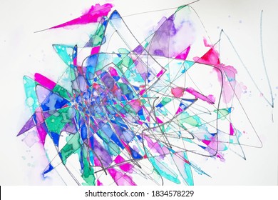 bright abstract background drawn by hand.
