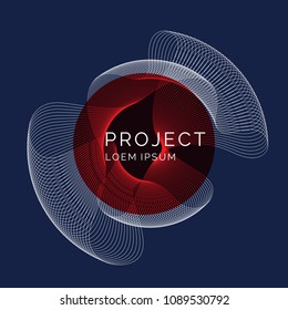 Bright abstract background with a dynamic waves, in a minimalist style. Vector illustration Bright abstract background with a dynamic waves, in a minimalist style. Vector illustration