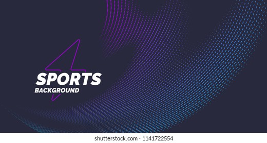Bright abstract background with a dynamic waves of minimalist style. Vector illustration for website design