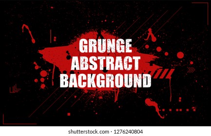 Bright abstract background with explosion of colored splashes. Vector illustration in grunge dirty style 