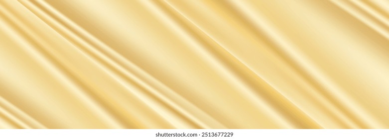 bright abstract background featuring diagonal lines with gradient transition from gold color. vector