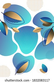 Heller abstrakter Hintergrund, fließende Farbverlauf-Formen, kreative Blätter. Muster für Banner, Präsentationen, Flyer, Poster, Wallpaper, Vektorgrafik