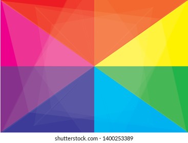 Bright abstract background with geometric forms