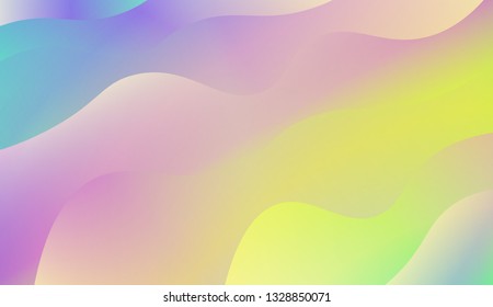 Bright abstract background with geometric shapes layers. Swirly Colorful Vibrant Shapes. Vector illustration. Futuristic wavy backdrop. Gradient