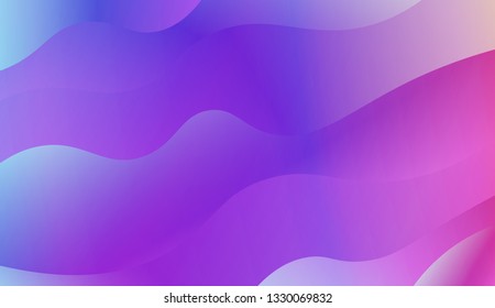 Bright abstract background with geometric shapes layers. Swirly Colorful Vibrant Shapes. Vector illustration. Futuristic wavy backdrop. Gradient