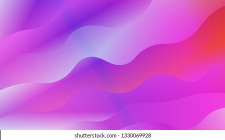 Bright abstract background with geometric shapes layers. Swirly Colorful Vibrant Shapes. Vector illustration. Futuristic wavy backdrop. Gradient